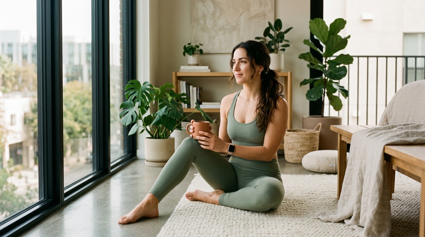 Woman in wellness setting — personalized peptide therapy